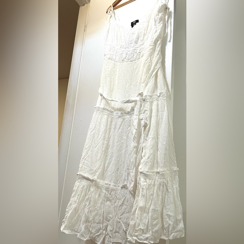 🤍Paige White Sleeveless Dress size L